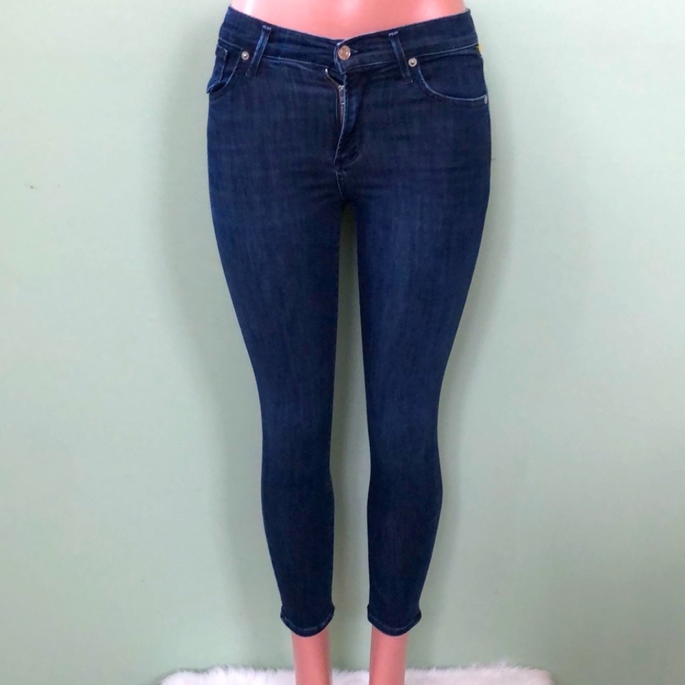 AGOLDE - Women's Blue High Rise Skinny Crop Jeans, Sz. 25
